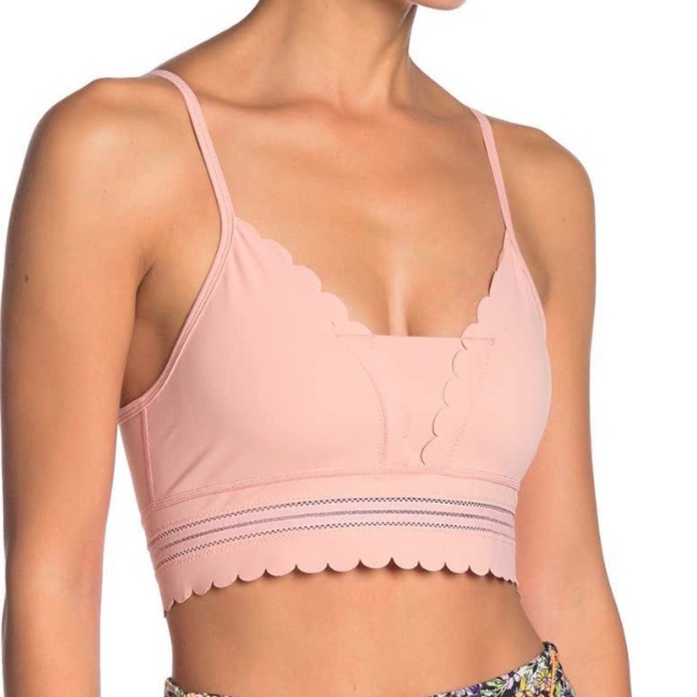 Free People pink Genesis sports bra XS new